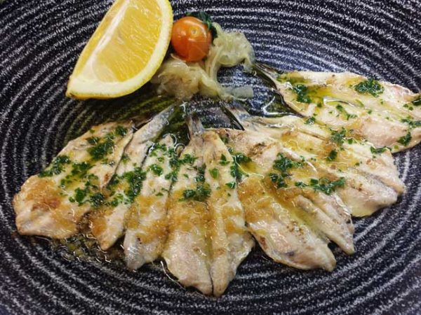 Anchoa del Cantábrico a la Brasa en Restaurante Getaria