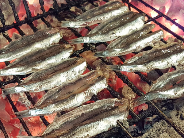 Anchoas del Cantábrico a la parrilla