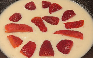 Fresas con helado de vainilla Guetaria Bilbao